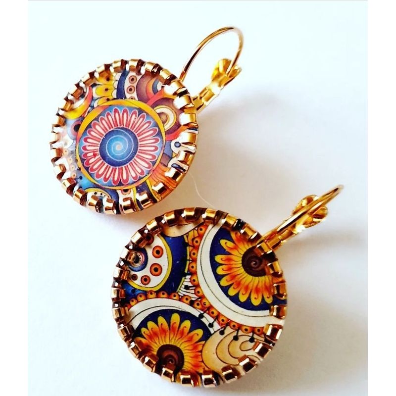 CATHALIFAUDJOYAS - aros ganchos dorados cathalifaudjoyas