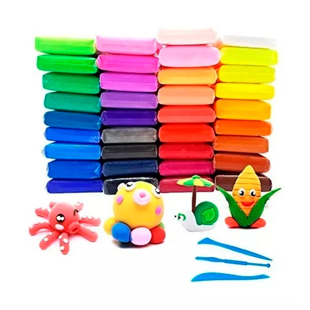 GENERICO - Set 36 Masa Fummy Moldeable Colores Surtidos