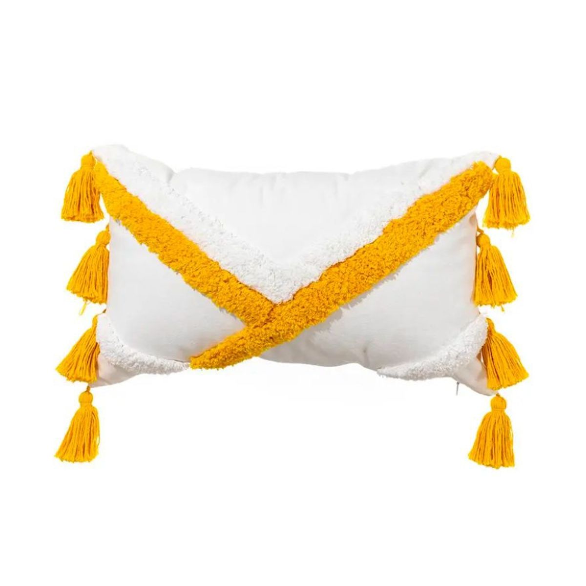 BOHEMIK - Cojín Aída tonos claros 30 cm x 50 cm