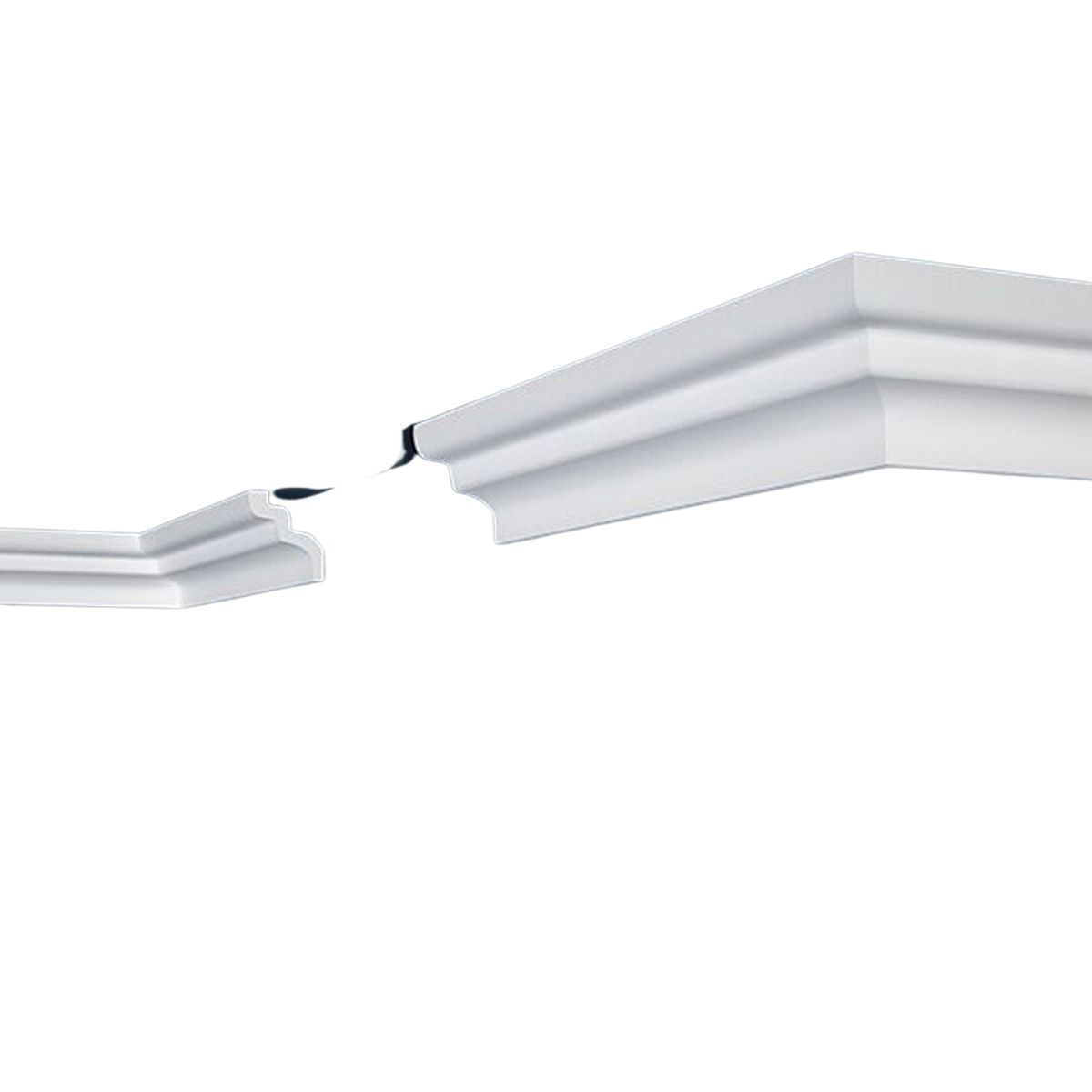 MALCREADO34401 - Cornisa 33x32mm Blanco Tira 2mt Caja 110 Und