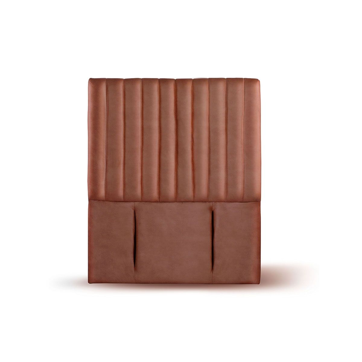 LATAM HOME - RESPALDO SORRENTO CUERO CAFÉ CLARO 1 1/2 PZA