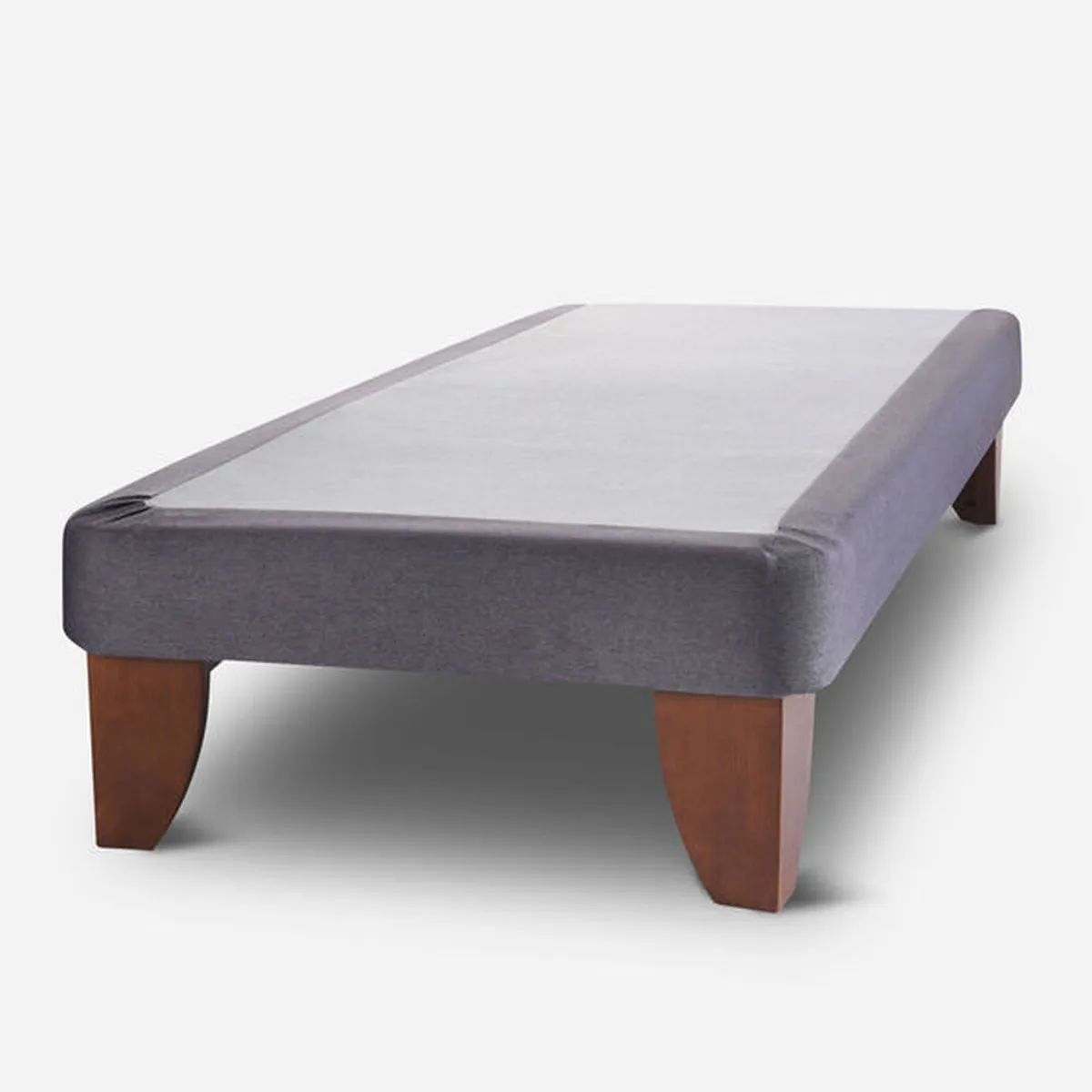 GENERICO - Base Europea para cama 1 plaza 90x190cm LINO GRIS OSCURO