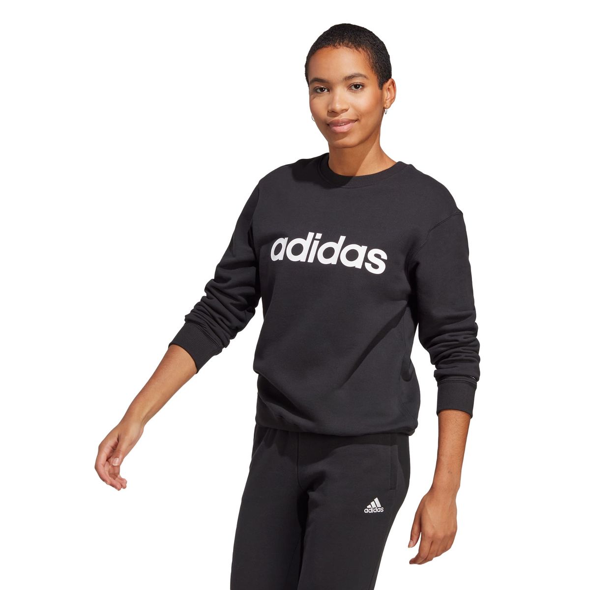 ADIDAS - Polerón Essentials Linear Felpa Francesa