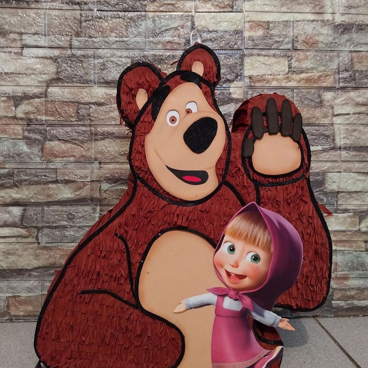 GENERICO - Piñata temática Masha y el Oso de 50cm