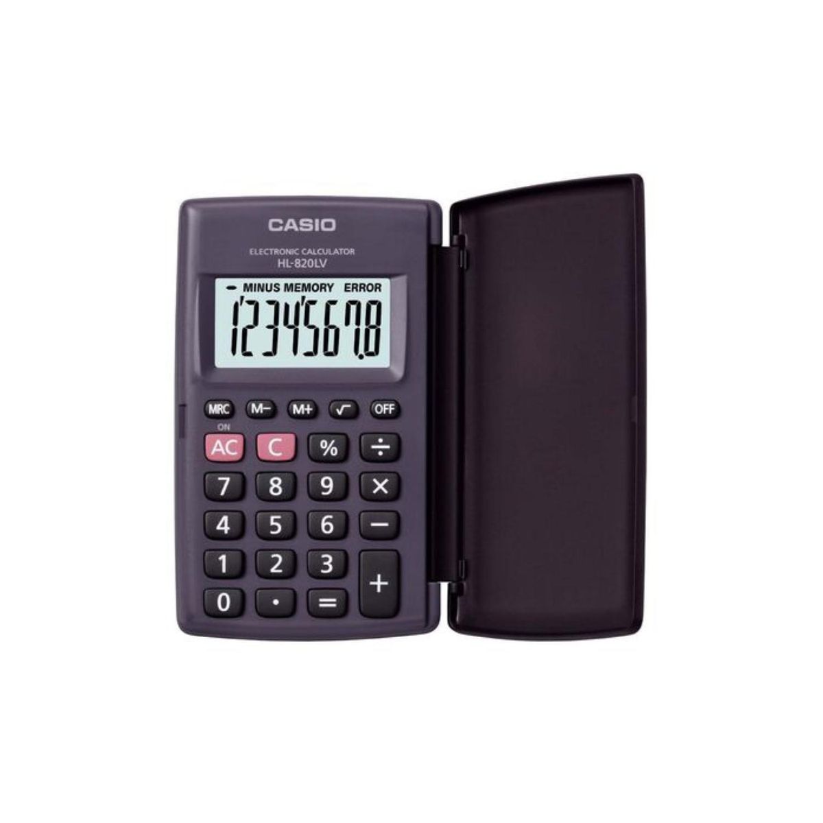 CASIO - Calculadora De Bolsillo 8 Digitos Negro HL-820LVBK Casio