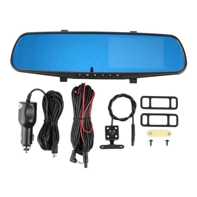 GENERICO - Espejo retrovisor con cámara frontal y reversa