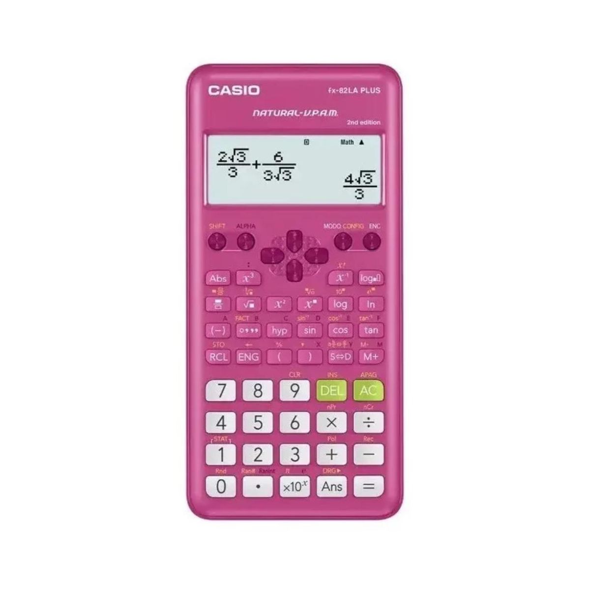 CASIO - Calculadora Cientifica 252 Funciones Rosado  Casio