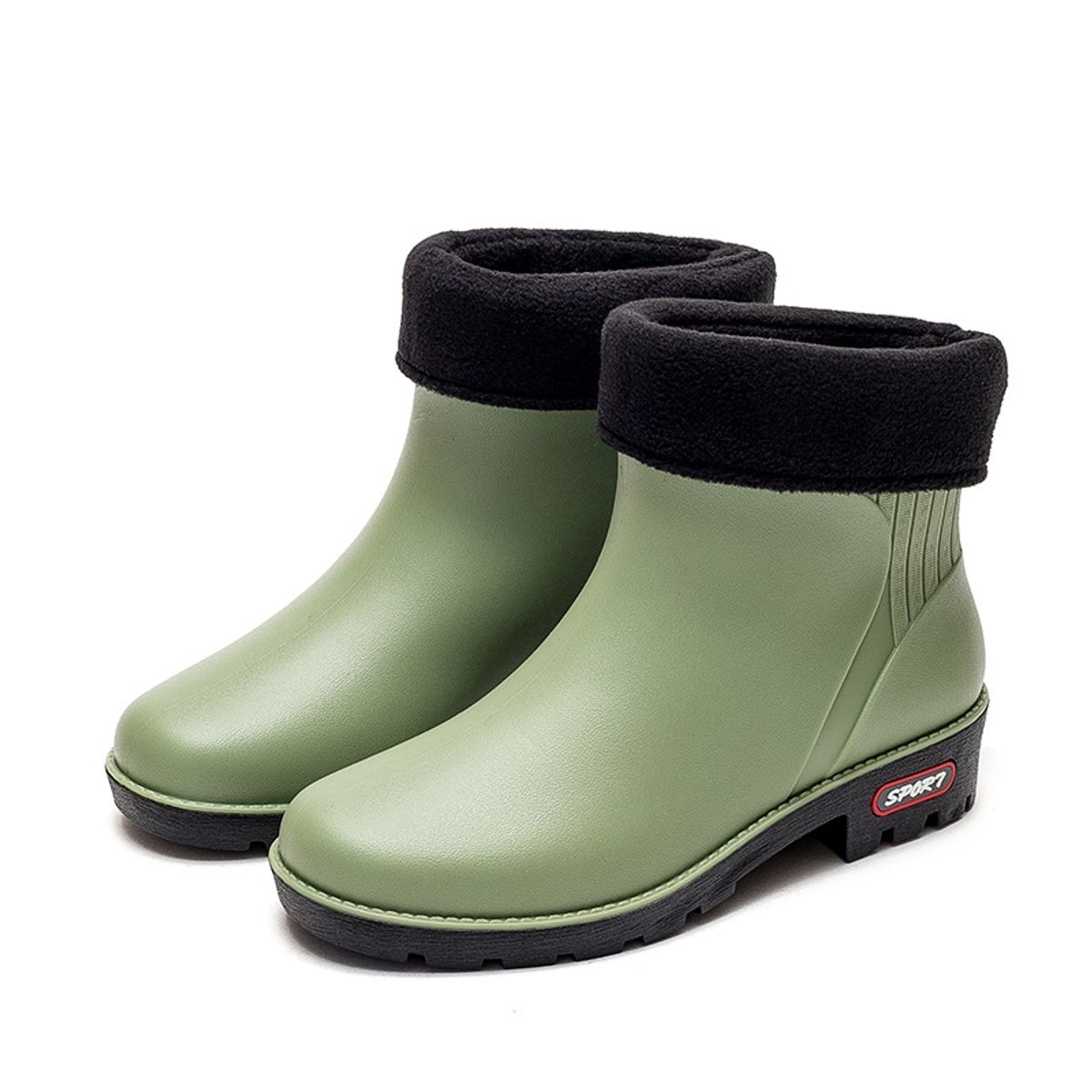 VATYERTY - Mujer Botas de agua con diseño de letra punta redonda lluvia