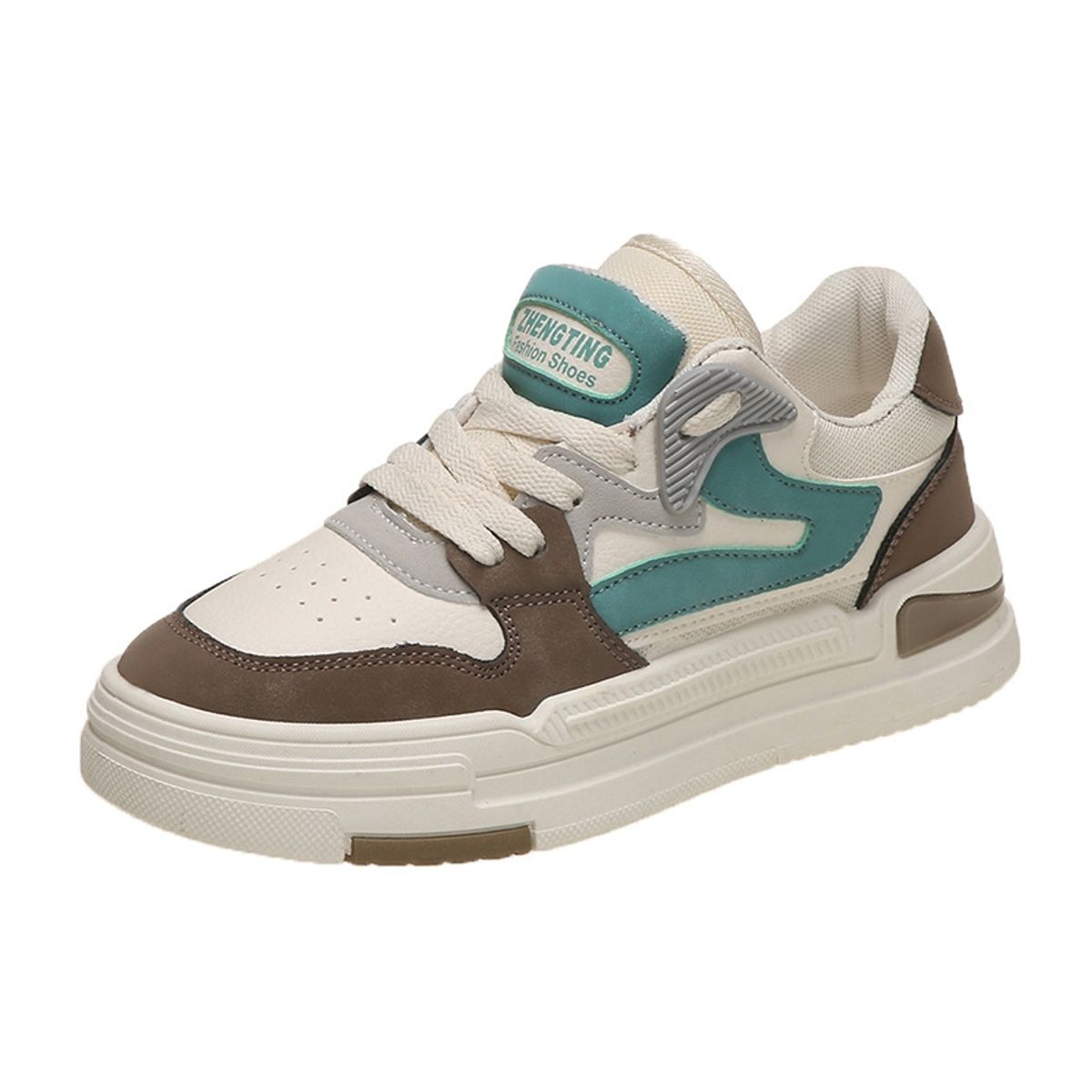 VATYERTY - Mujer Zapatillas de skate de color combinado con cordón