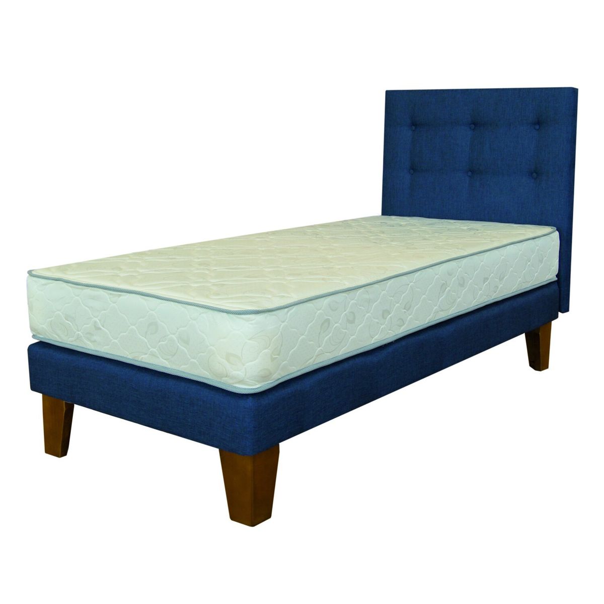 SPOMO - Eurobox Energy Capitoné 1 PL Azul + Mesa de Notebook