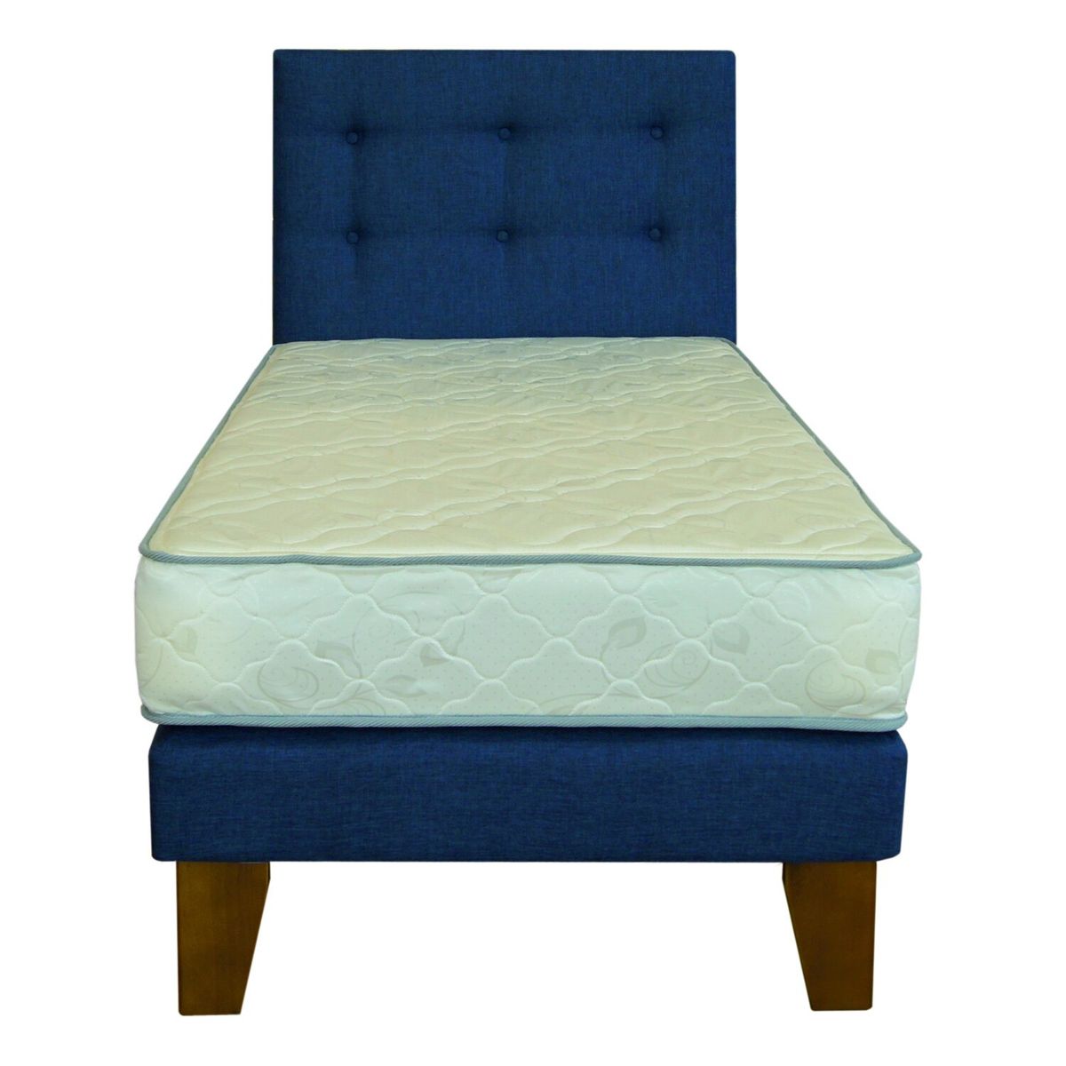 SPOMO - Eurobox Energy Capitoné 1 PL Azul + Mesa de Notebook