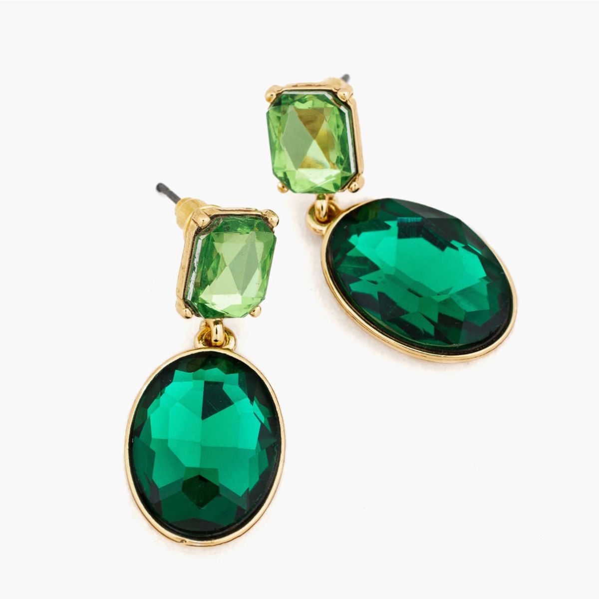 LOUNGE - Aros Mujer Figuras Pequeñas Verde LOUNGE