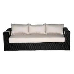MUEBLES LA TERRAZA - Set Muebles de terraza en L Izquierda Chocolate