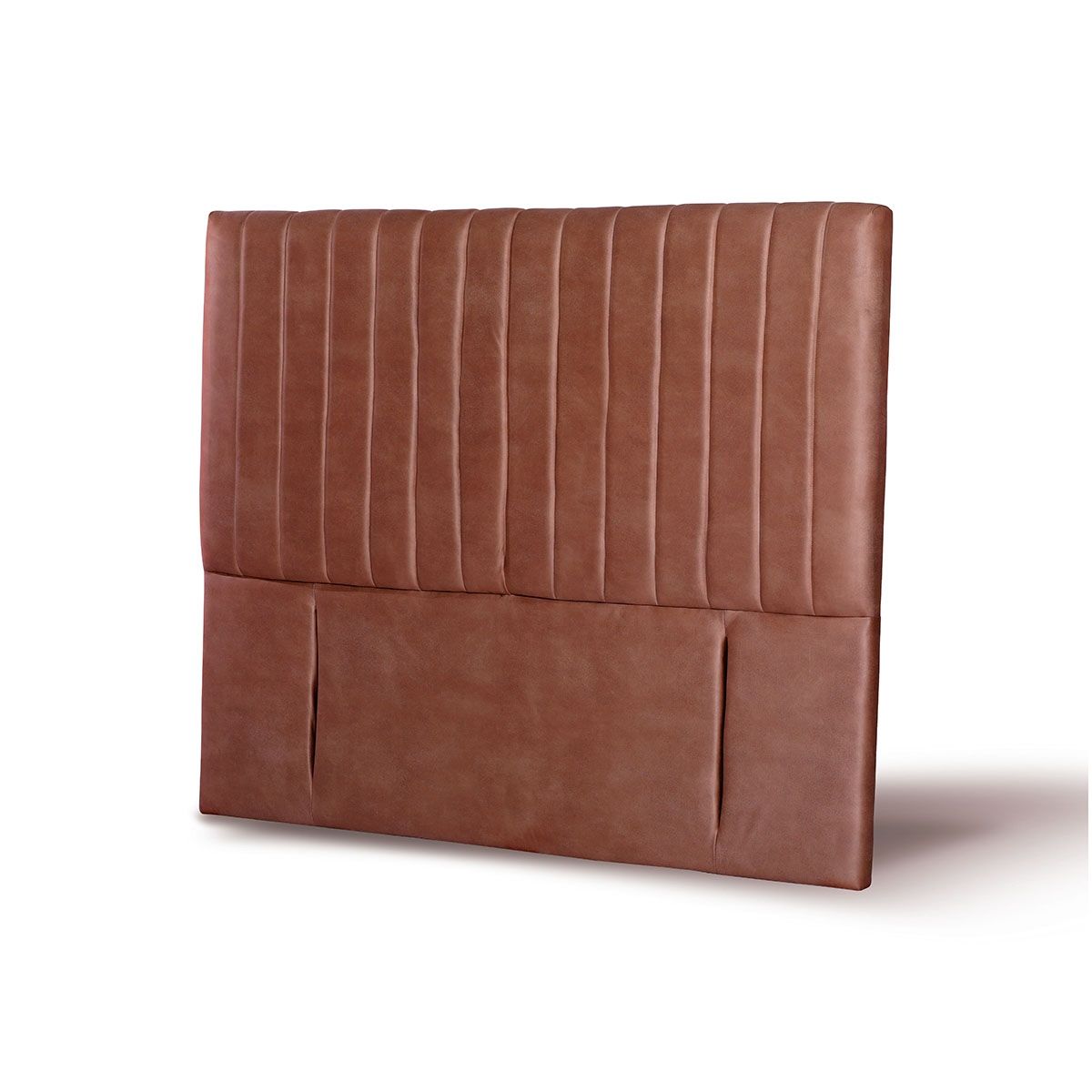 LATAM HOME - RESPALDO SORRENTO CUERO CAFÉ CLARO 2 PZA