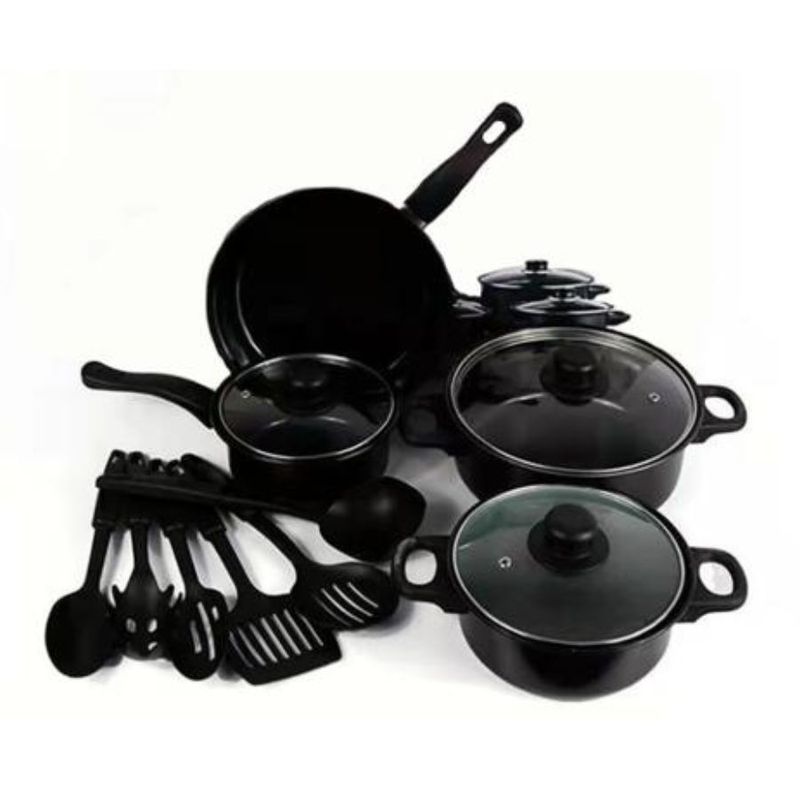 GENERICO - Set de Ollas y Utensilios de Cocina 13pcs
