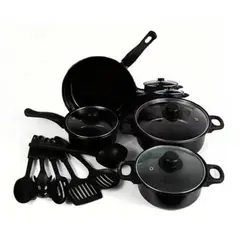 GENERICO - Set de Ollas y Utensilios de Cocina 13pcs