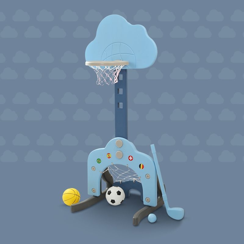 GENERICO - Aro baloncesto arco football y hockey para niños celeste