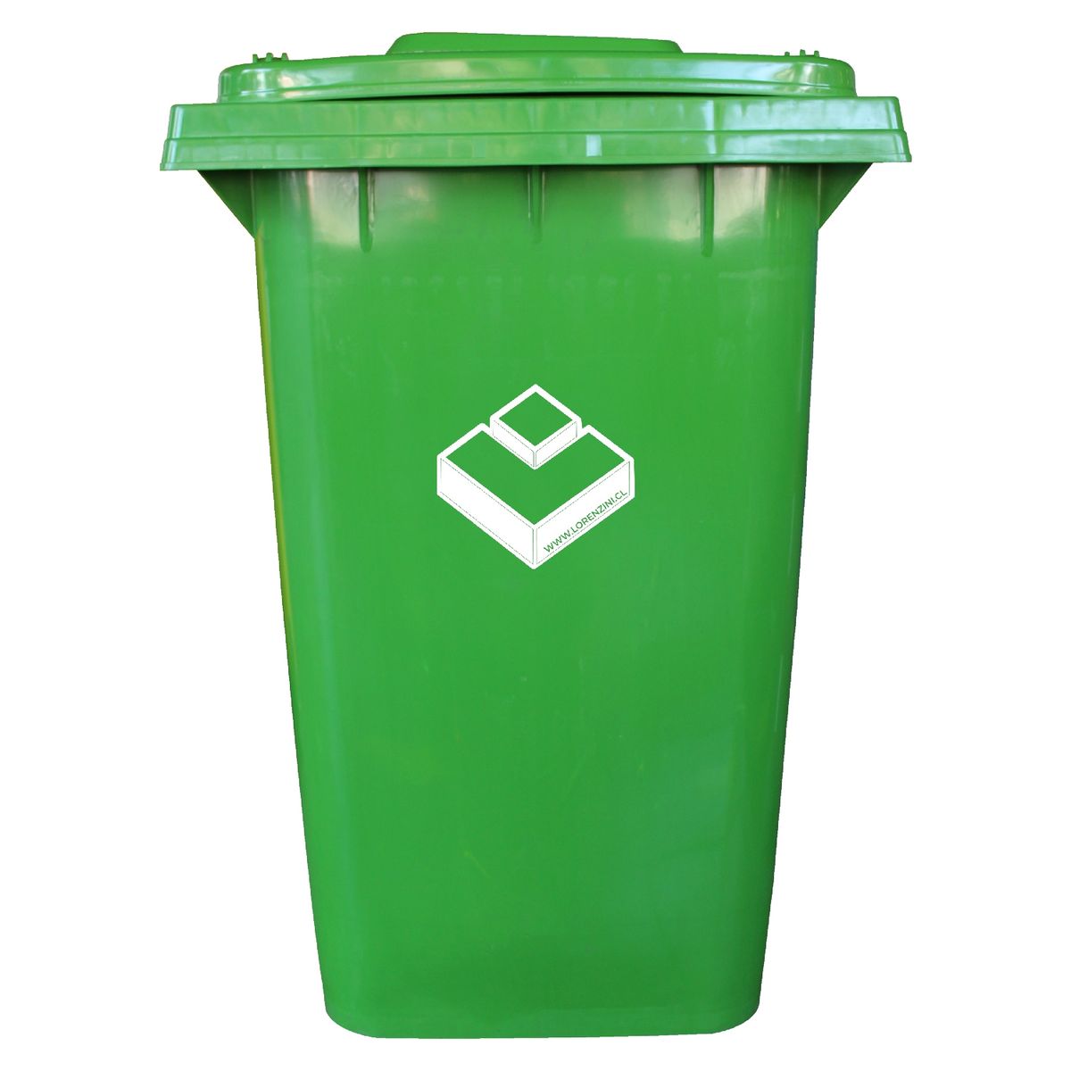 LORENZINI - Contenedor Basurero 360 Lts Verde con ruedas