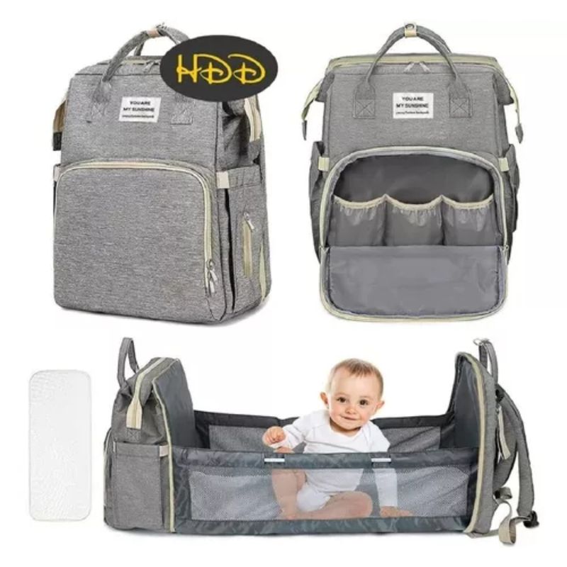 GENERICO - Bolso Mochila Cuna Mudador Plegable Maternal Bebe