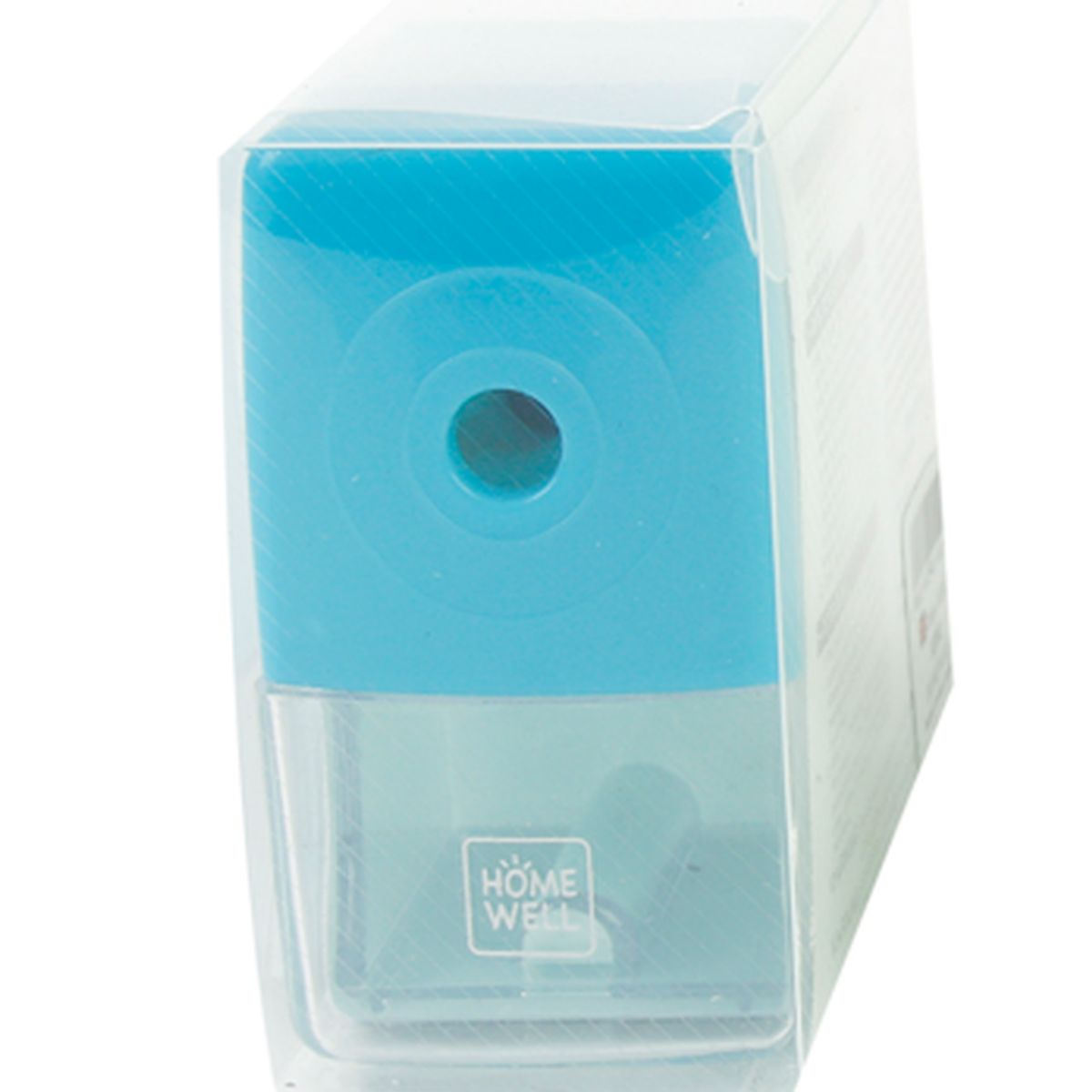 HOMEWELL - Sacapuntas con Manivela Plástico Azul HOMEWELL
