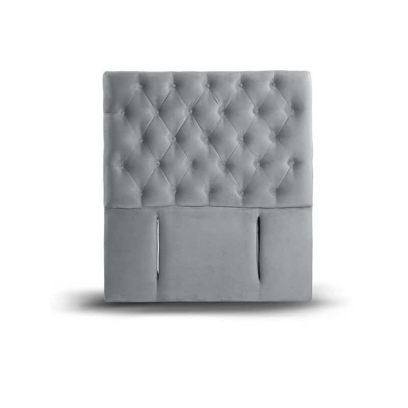 LATAM HOME - RESPALDO FLORENCIA TELA GRIS 1 PZA