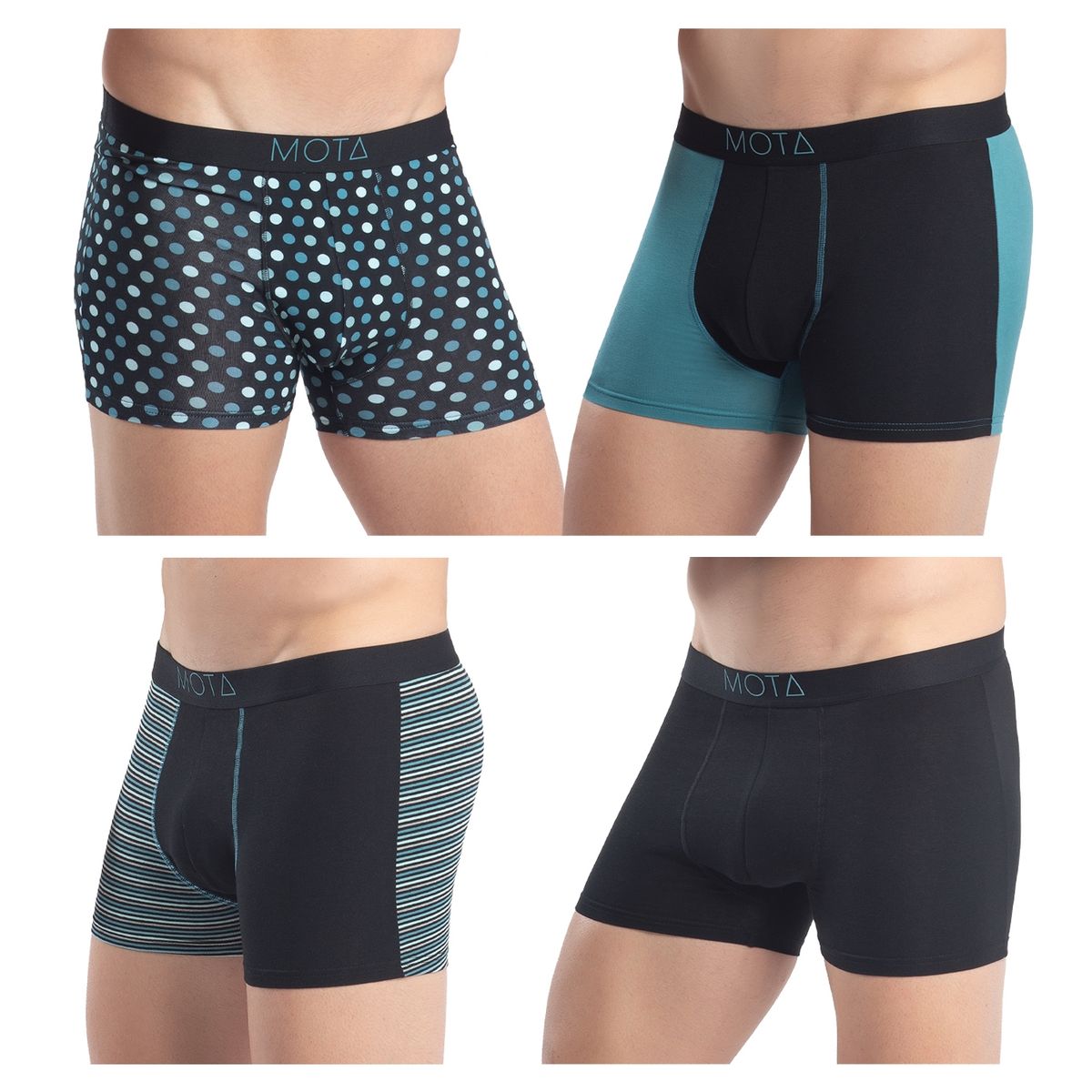MOTA - Boxer medio algodon packx4 mota mt4251.