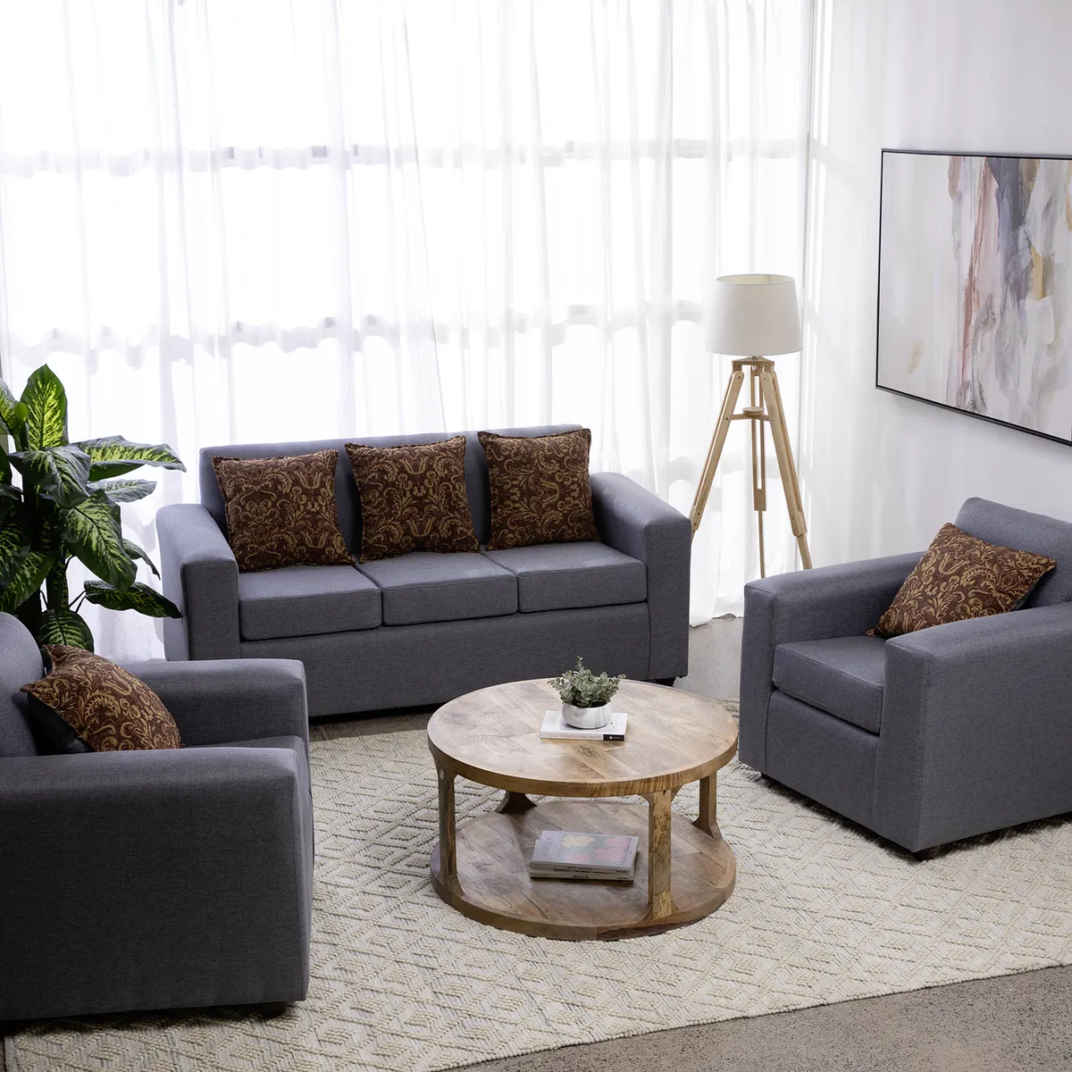 ALMORE - Juego de Living París 3-1-1 ALMORE