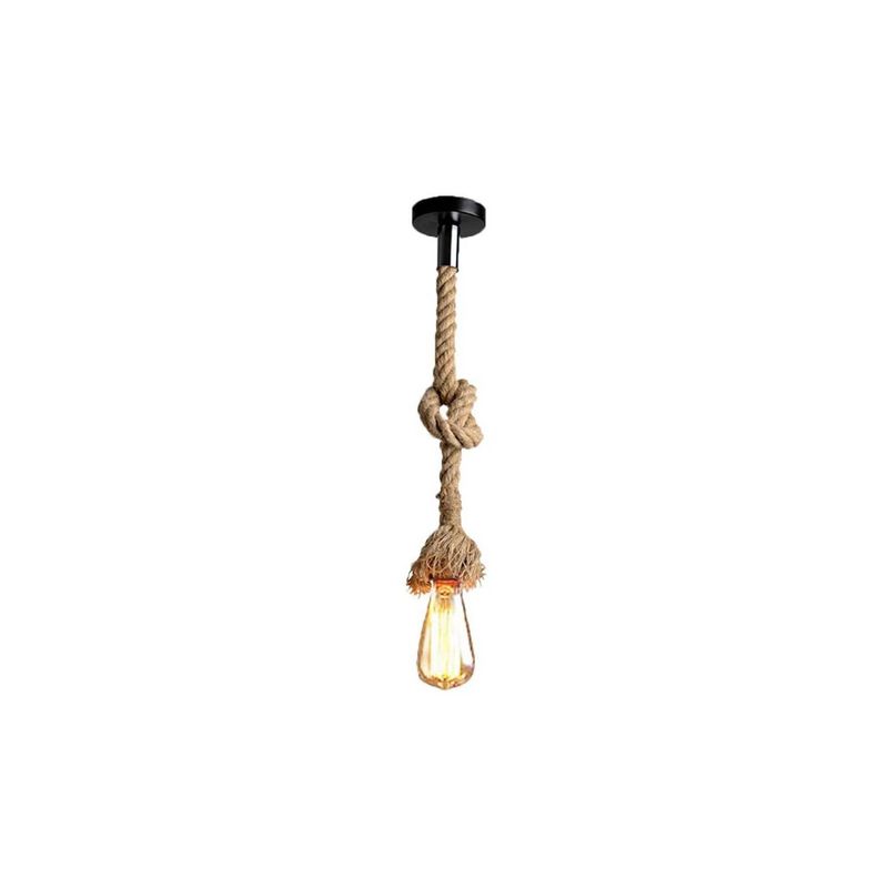 GENERICO - Lámpara Colgante Vintage Industrial Cuerda De Cáñamo PACK 2U