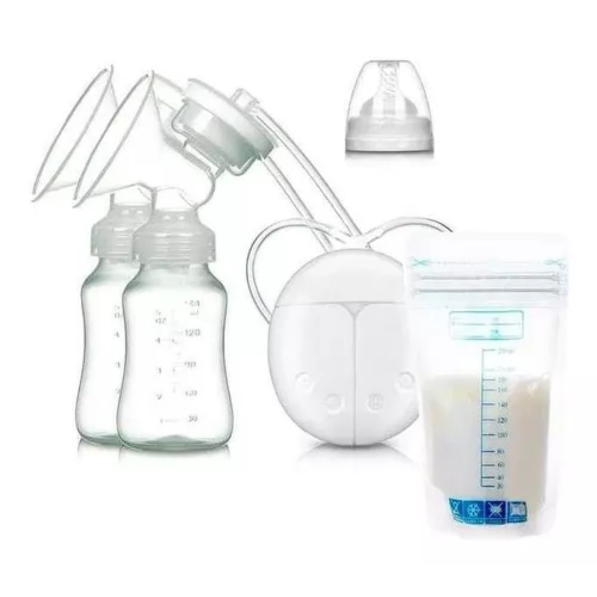 GENERICO - Kit De Extractor Leche + 30 Bolsas Almacenaje + USB
