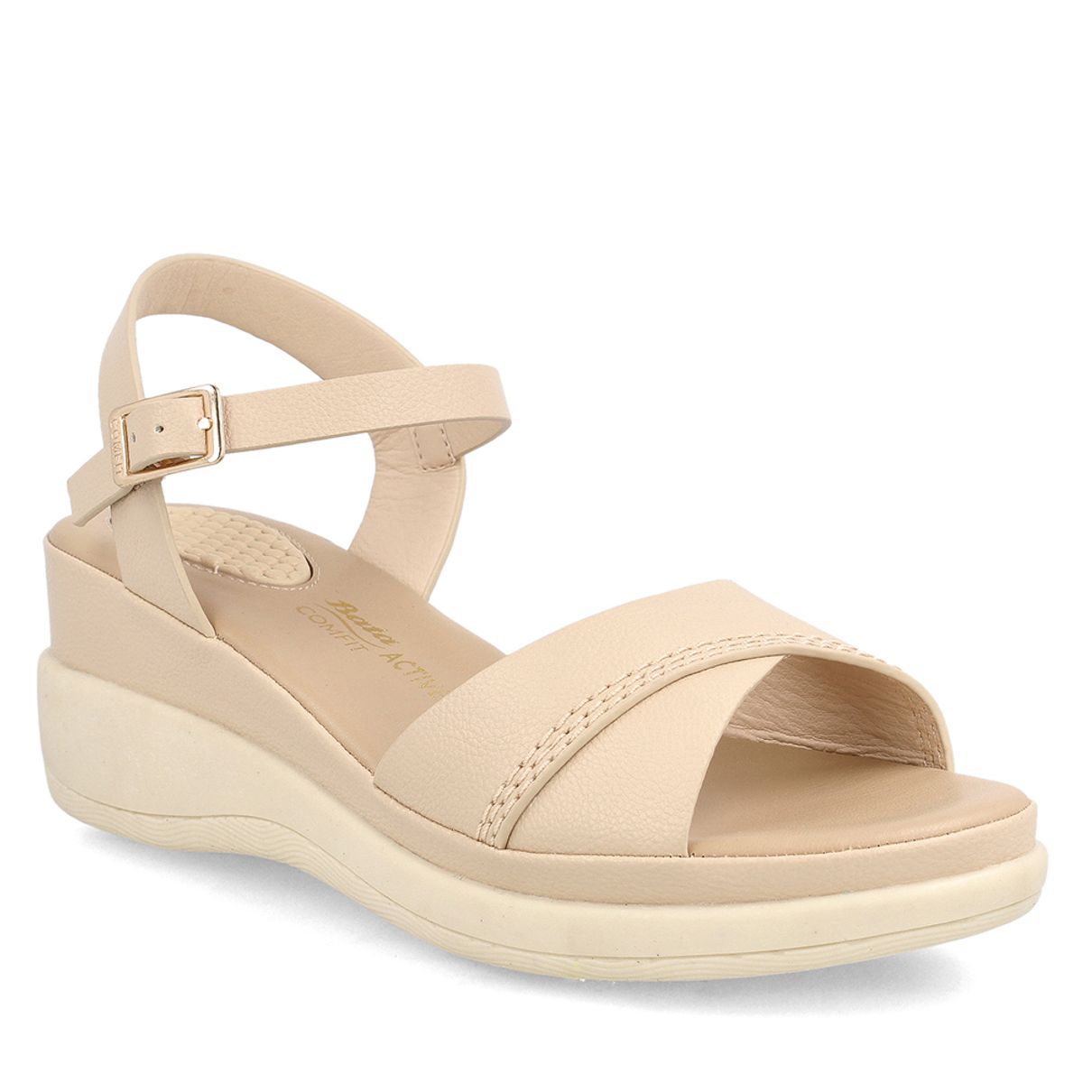 BATA - Sandalia Mujer Bata Comfit Cane Beige