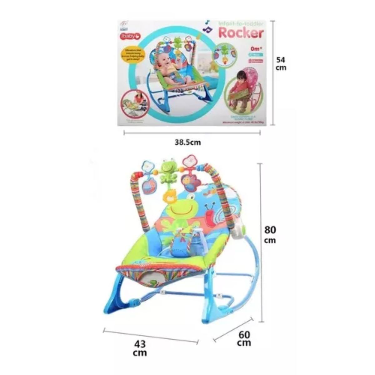 GENERICO - Silla Mecedora Para Bebés Con Música Y Vibración