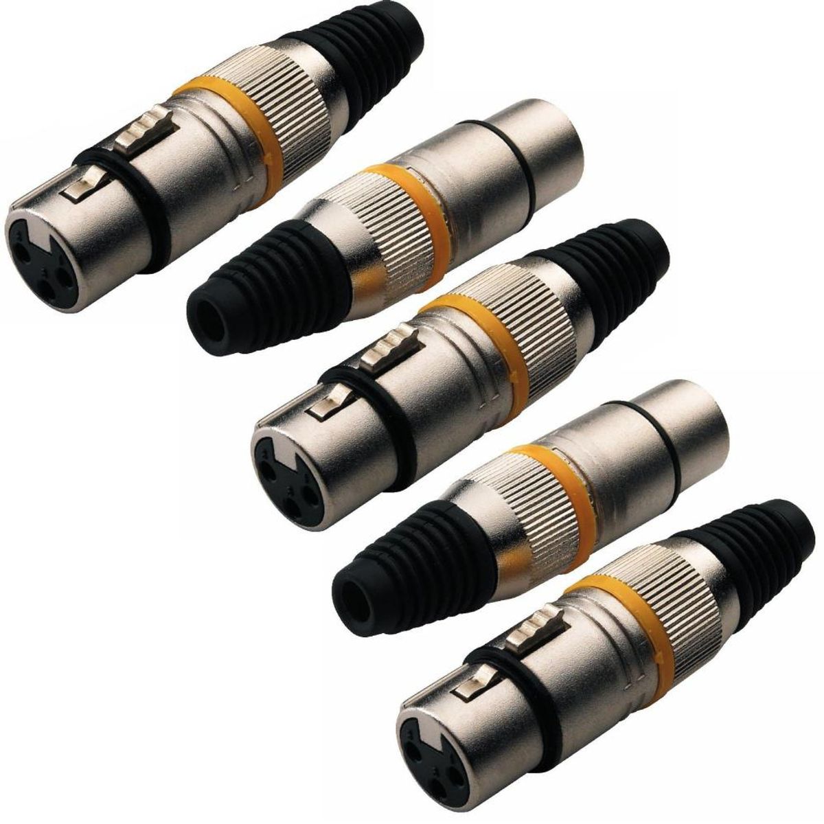 ROCKCABLE - RCL10001M CONECTOR XLR HEMBRA SET 5 PCS ROCKCABLE