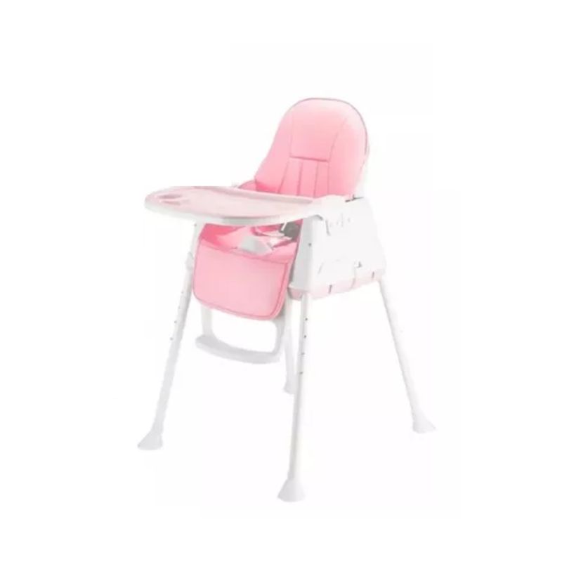 GENERICO - Silla De Comer Para Bebes, Niños 2 En 1 Multifucional Rosa.