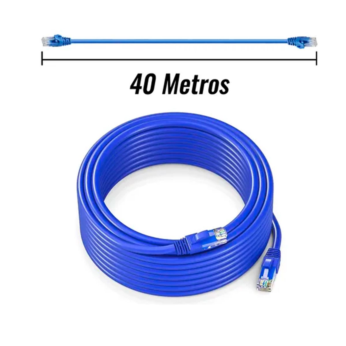 GENERICO - Cable De Red Cat6 Lan 40 Metros Alta Velocidad