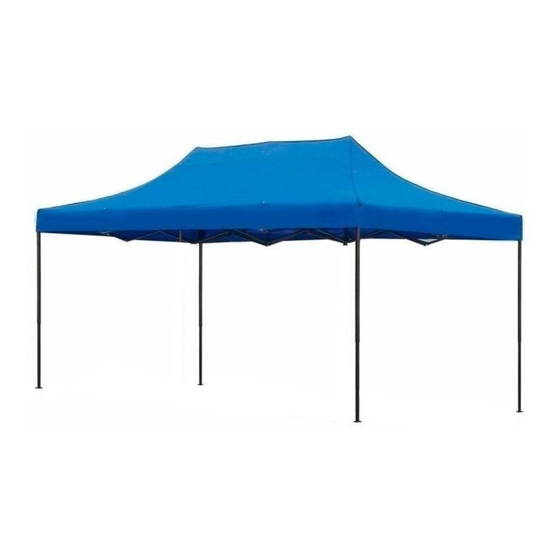 JARDIMEX - Toldo Plegable Jardimex 3x45 Carpa Antilluvia Protección UV Azul