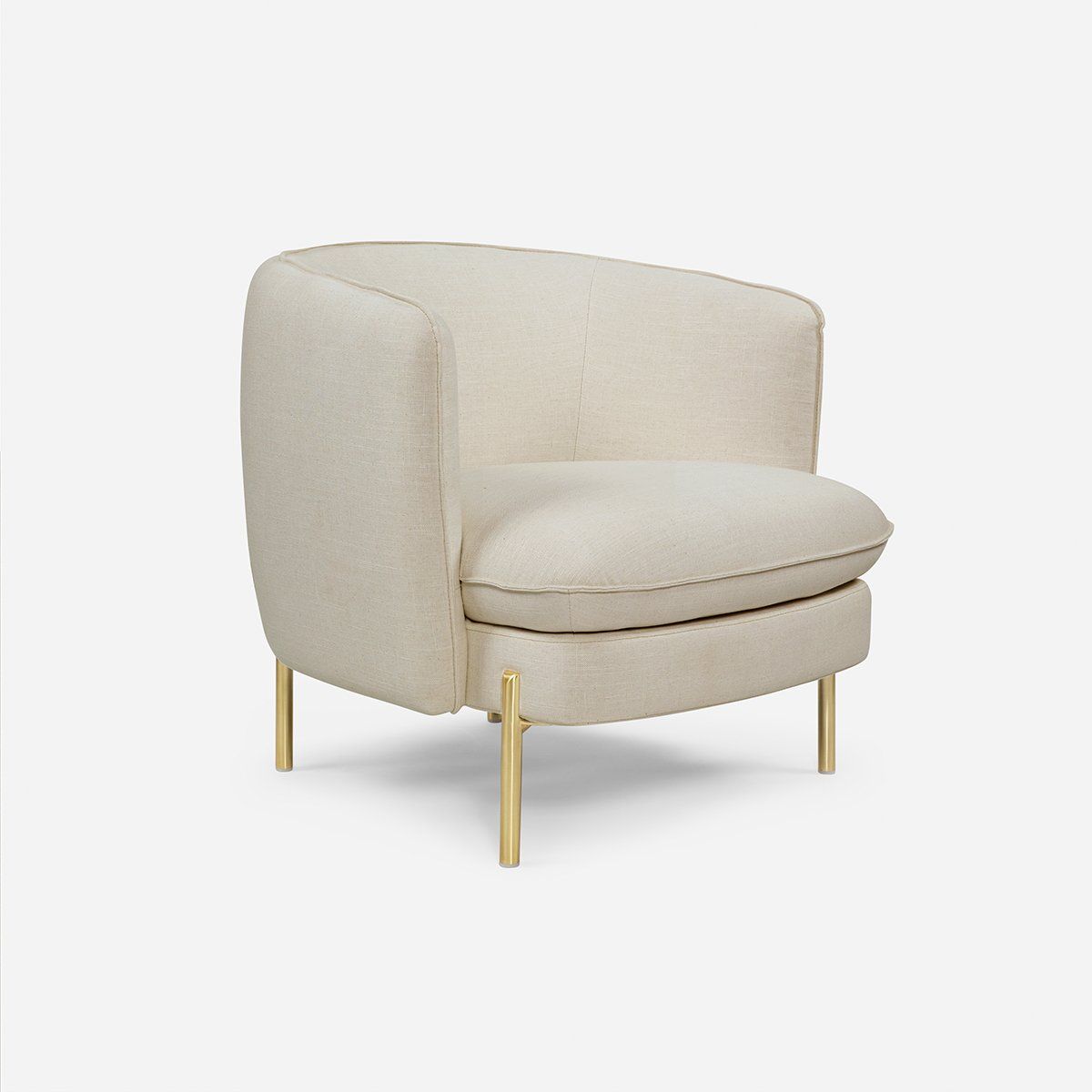 ROSEN - Poltrona Rosen Linz Tela Marfil