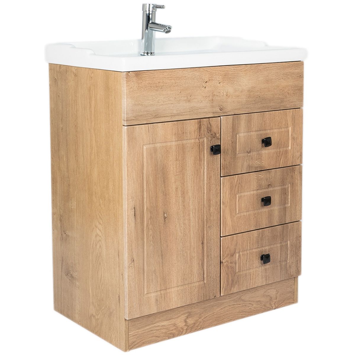 DOMSA - Kit Mueble Vanitorio Domsa B70PHN-WOOD F 70x47x80cm