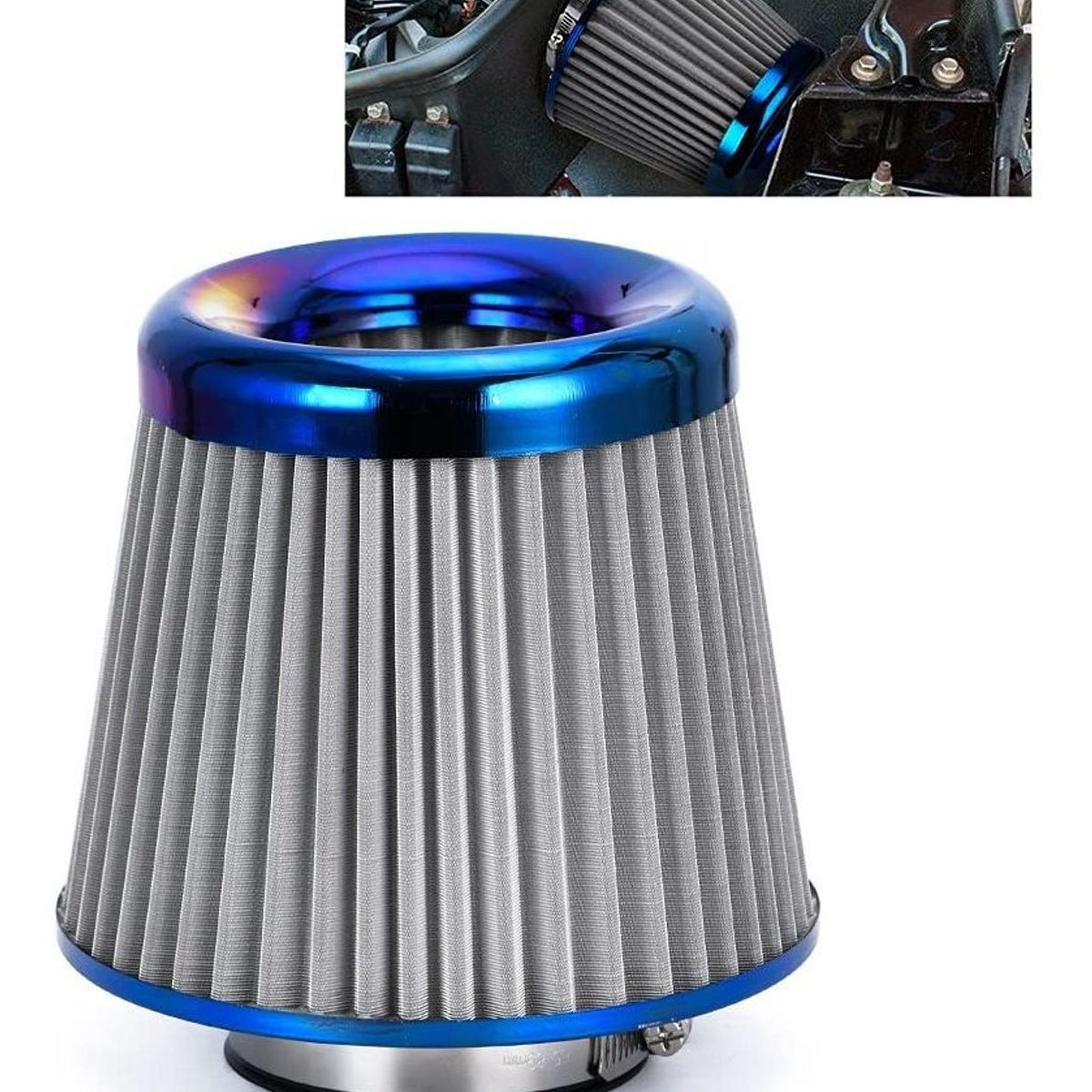 GENERICO - Filtro De Aire Alto Flujo Tornasol Auto Universal