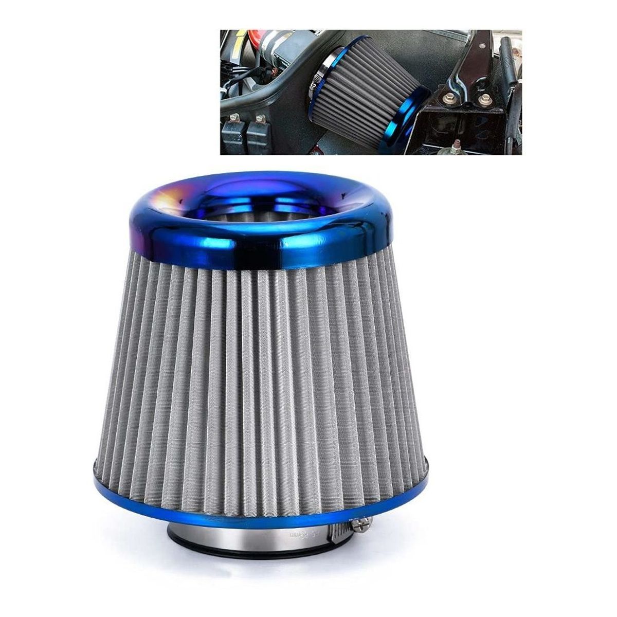 GENERICO - Filtro De Aire Alto Flujo Tornasol Auto Universal