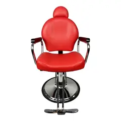 NANOFORT - Sillon Barbero Barberia Silla Peluqueria Rojo