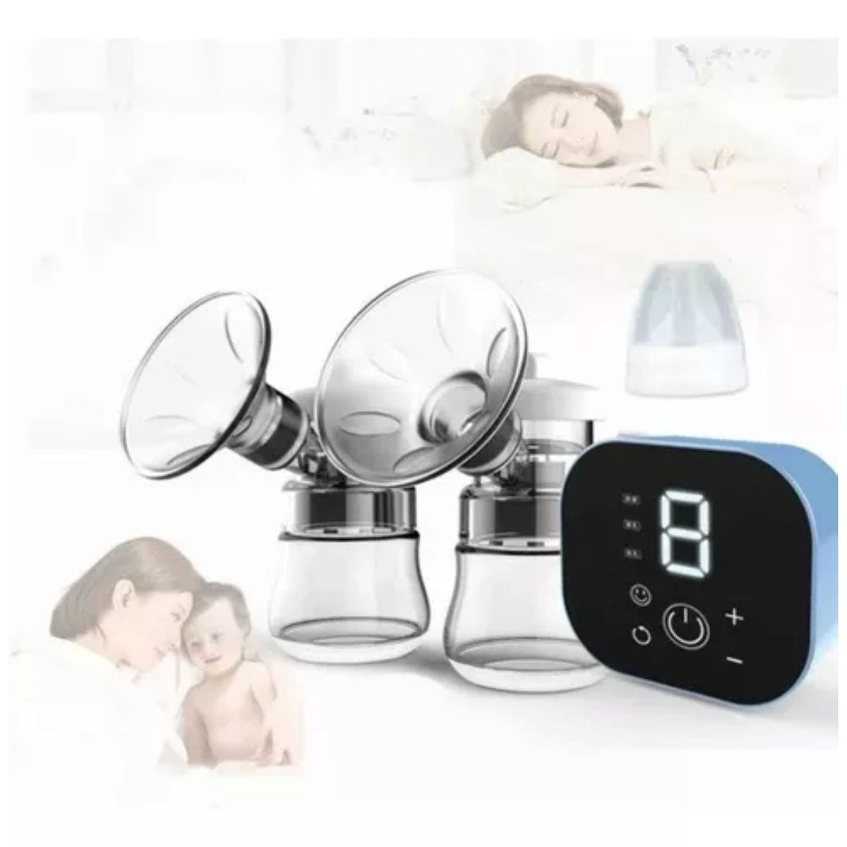 GENERICO - Extractor De Leche Eléctrico Doble Con Panel Digital