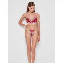 LISANTINO - Sostén bralette escote pronunciado Rojo en copas B y C