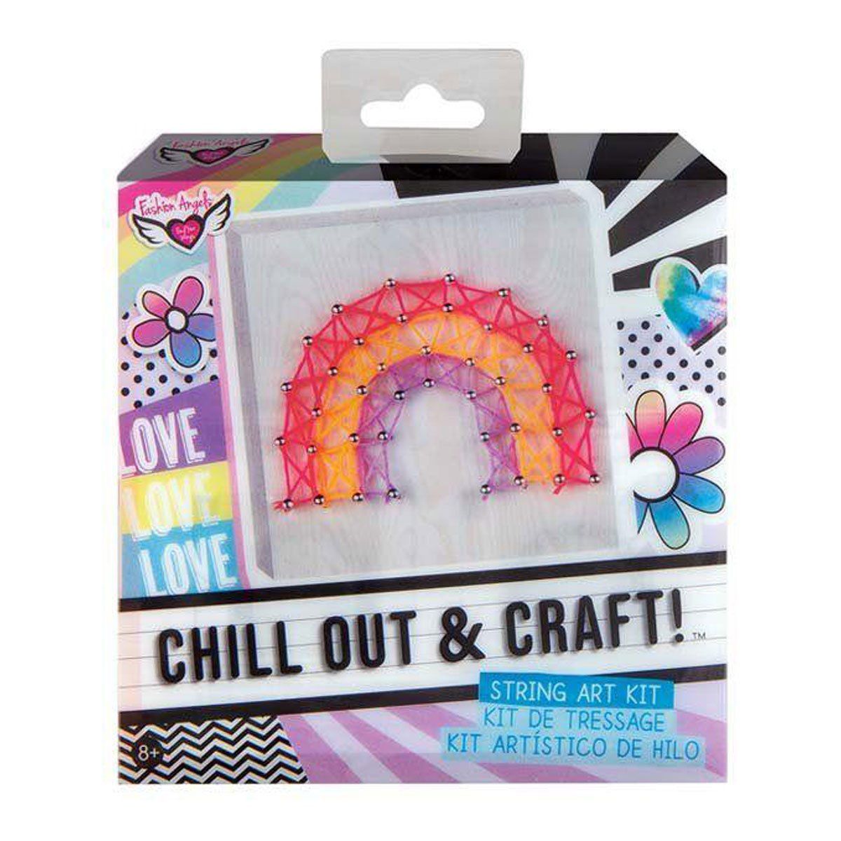 FASHION ANGELS - Manualidad con Hilos Colores Arcoiris Fashion Angels