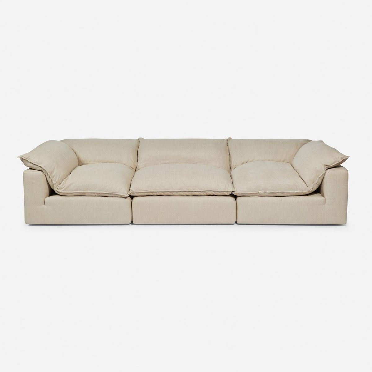 ROSEN - Sofá Modular Rosen Shanklin 2 Esquineros+1 Butaca Tela Beige