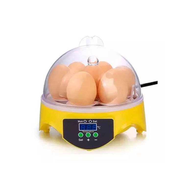 GENERICO - Incubadora 7 Huevos Control Temperatura Led Digital