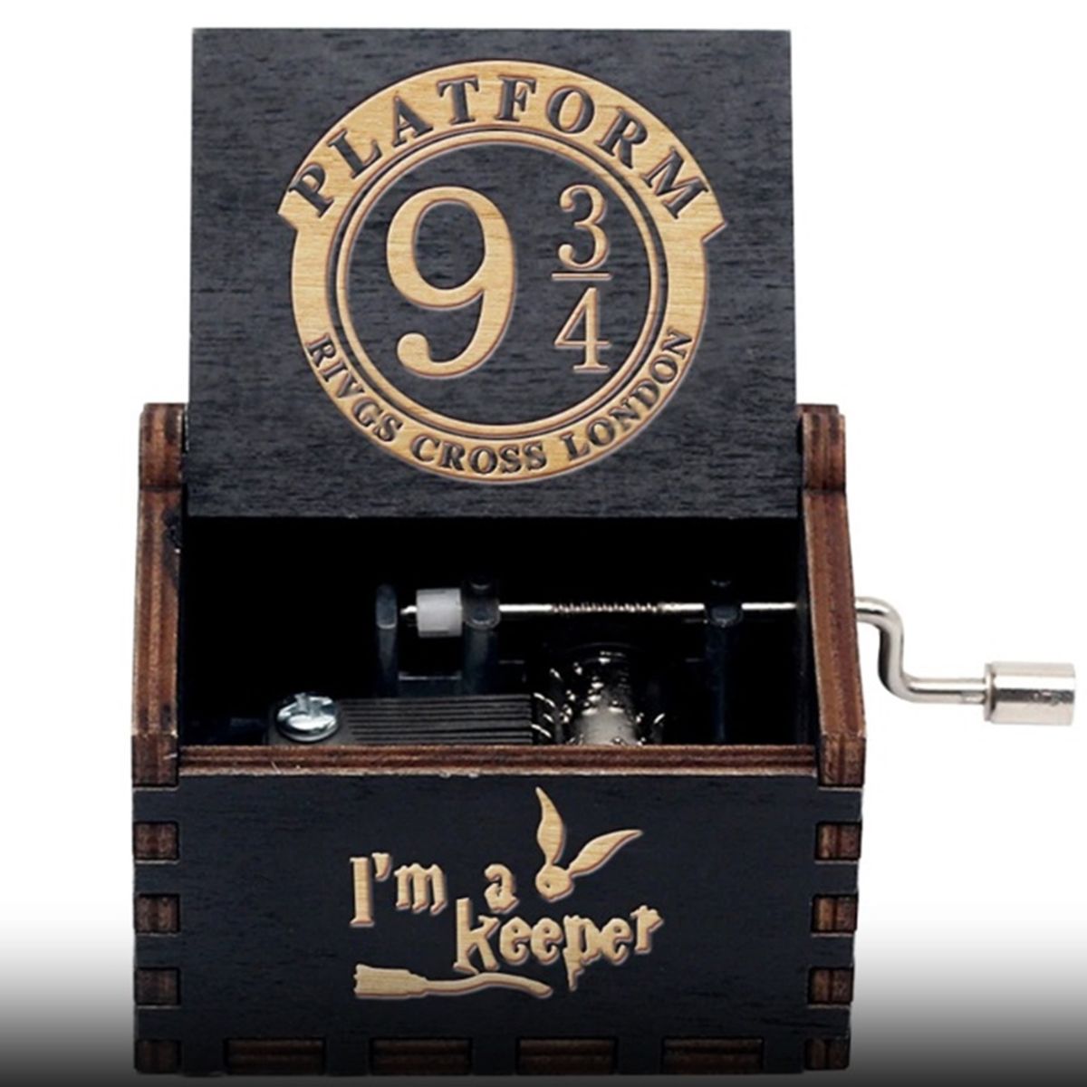 GENERICO - HARRY POTTER PLATFORM CAJA MUSICAL NEGRA