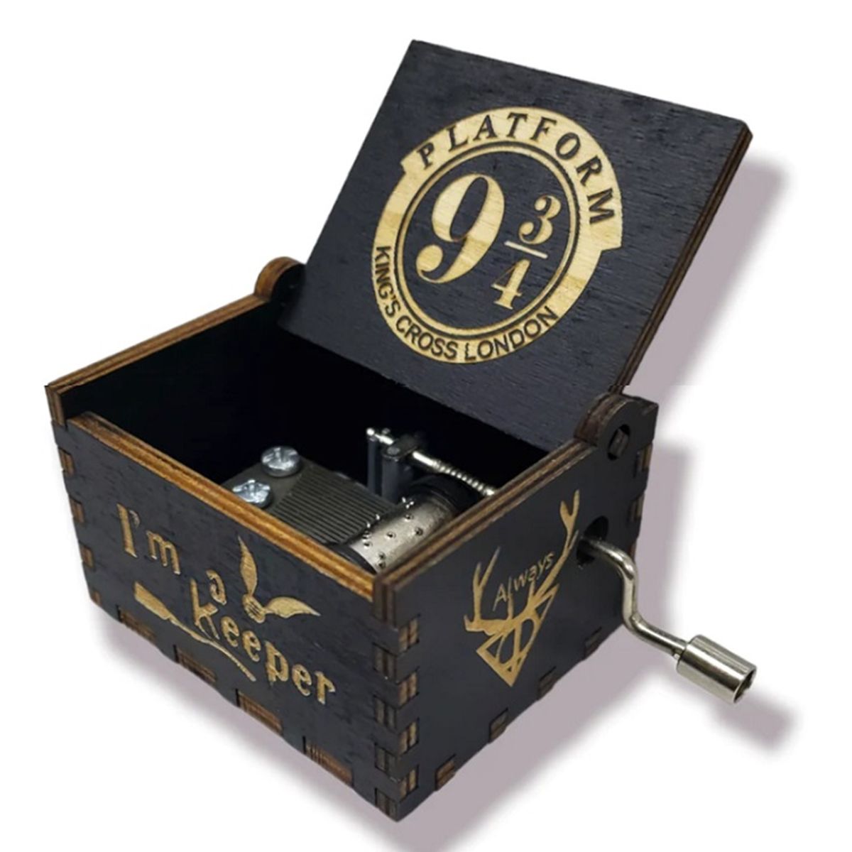 GENERICO - HARRY POTTER PLATFORM CAJA MUSICAL NEGRA