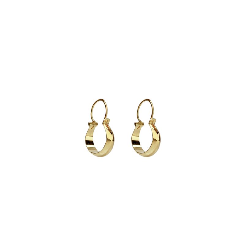 MODAS LILLO - Argolla Bote Pequeña Oro 18k Joyas Lillo