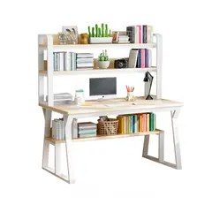 DETODOYMAS - Escritorio Moderno Con Repisas 147x120x60x72