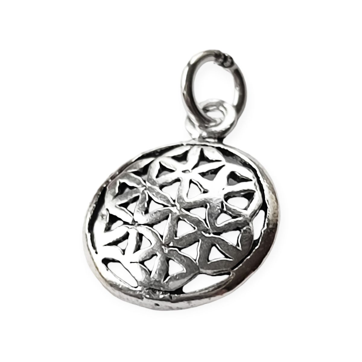 ANDREA COGGIOLA JOYAS - Colgante Flor De La Vida Mini Plata Fina 925